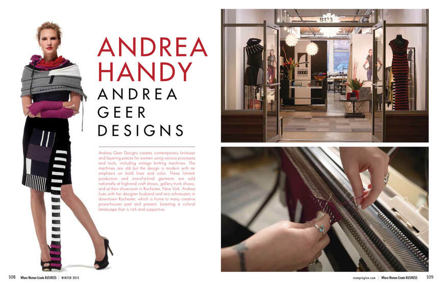 Andrea Geer Designs article from Where Women Create Business